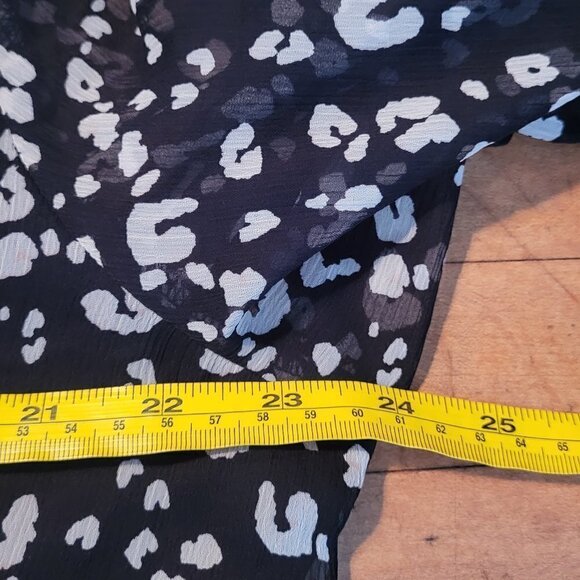 Nine West Sheer Sleeve Printed Top Size XXL - Picture 6 of 9